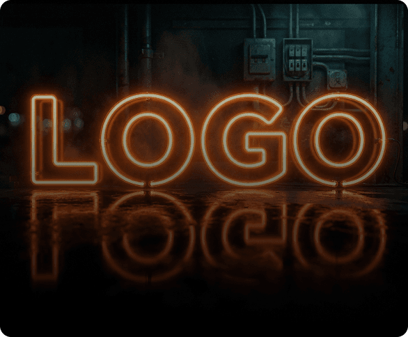 Orange robotic portrait for social loops