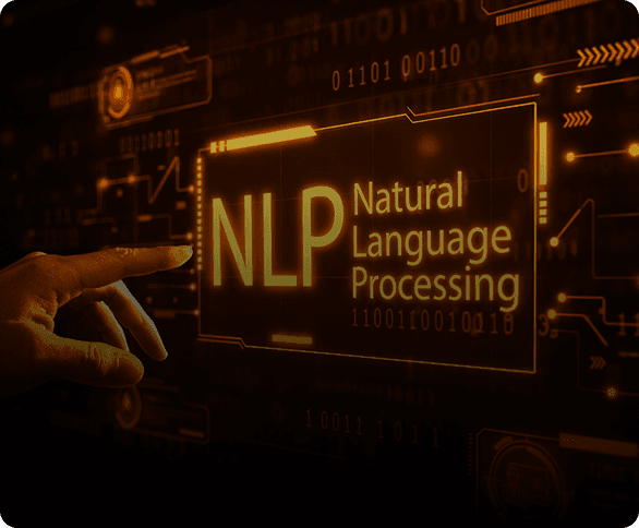 Orange robotic portrait for recommendation engines