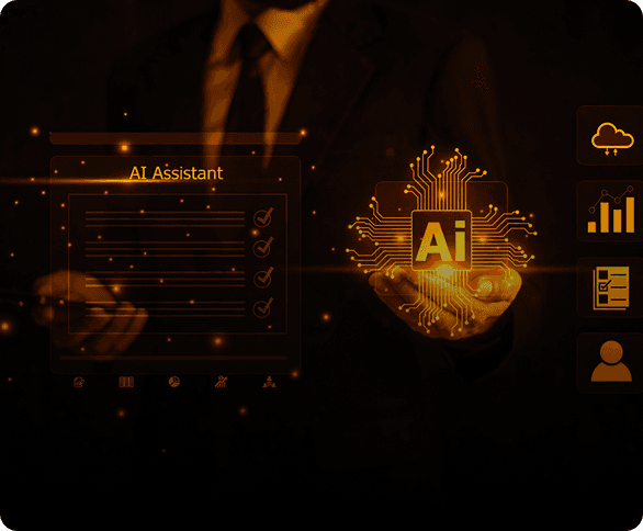 Orange robotic portrait for model monitoring
