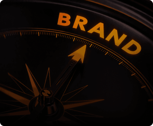 Orange robotic portrait for brand positioning