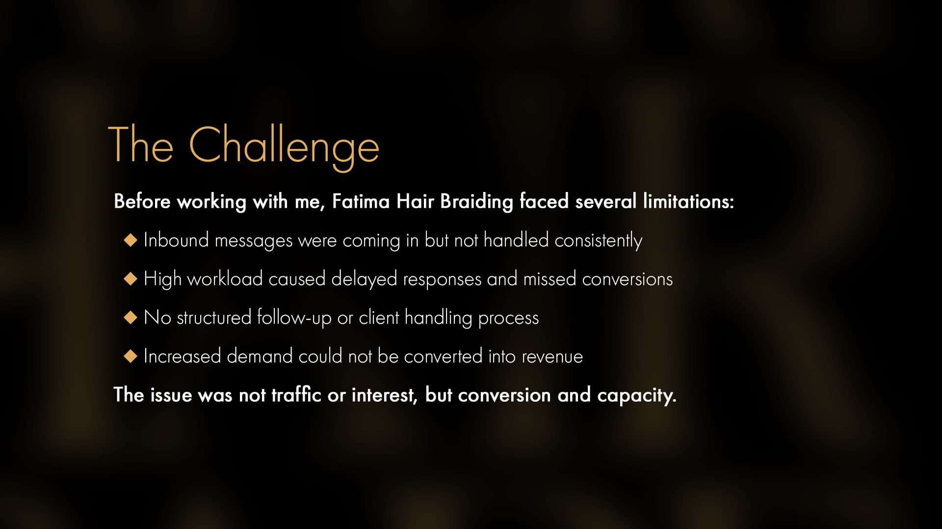 Fatima Hair Braiding challenge