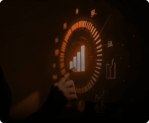 Orange robotic portrait for cross-browser QA